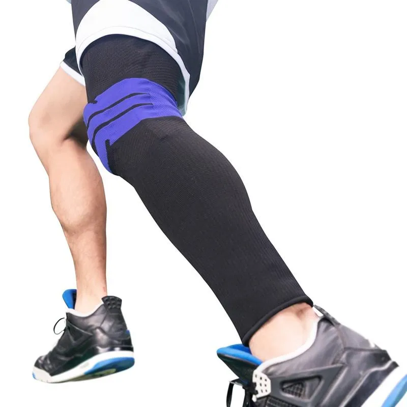 Long Knee Pads Running Leg Sleeve Knee Brace Support Protector Sport Kneepad Football Shin Guard