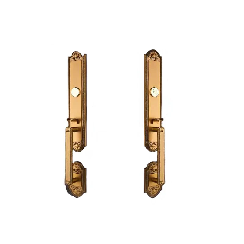 [Zinc Alloy]High quality and beautiful design door lock handle for main door