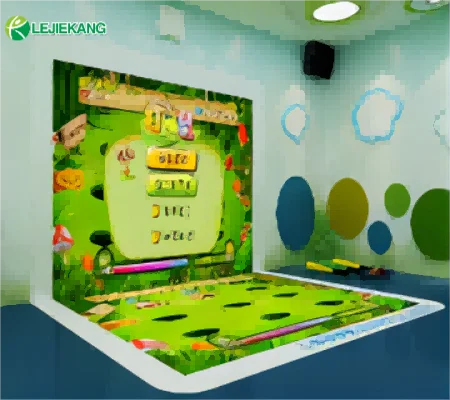 Hand touch Interactive Games Wall-To-Floor Interactive Projection With Sensor System Multi-sensory Interactive