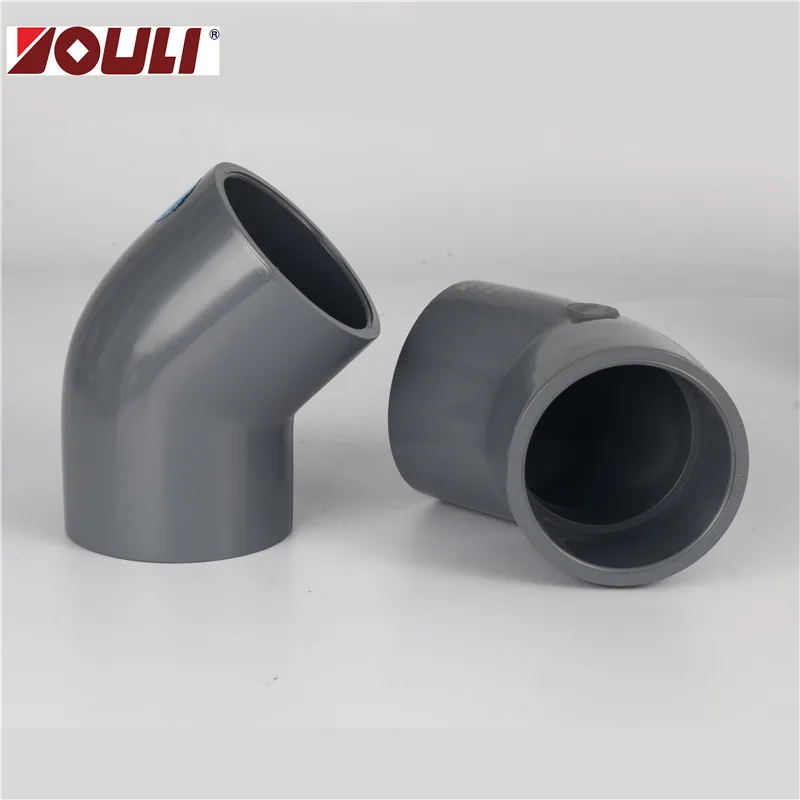 
UPVC 45 degree Elbow ASTM UPVC fittings ABS certificate 