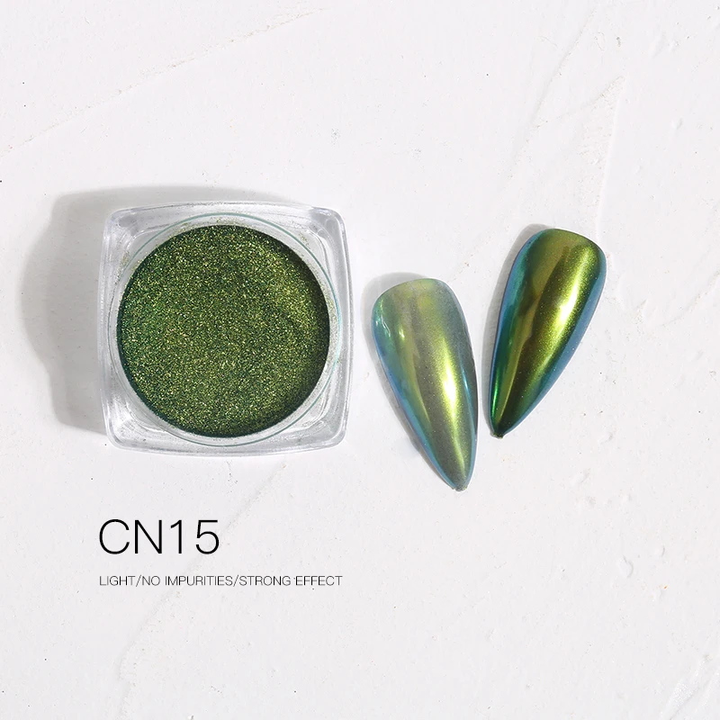 Car Coating Painting Color Pigment Nail Powder Ultra Chameleon Nail Powder Green to Blue