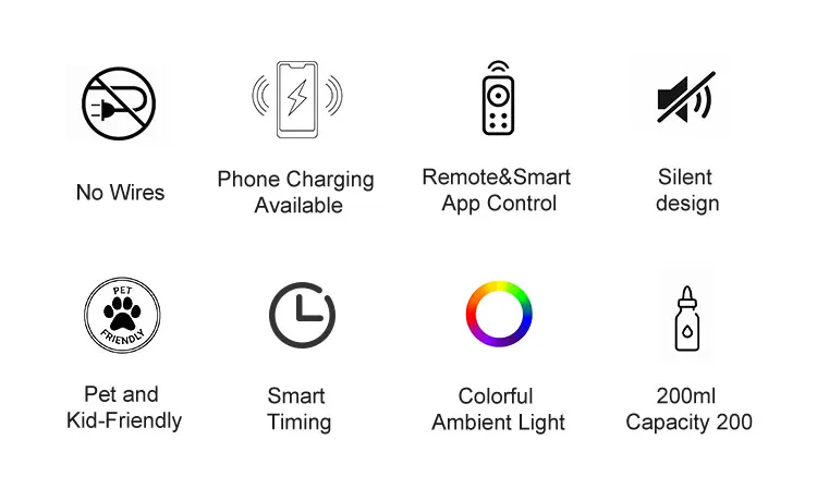 2024 New Product Cable Free Refillable Essential Oil Waterless Smart Professional Fragrance Machine Aroma Diffusers for Room