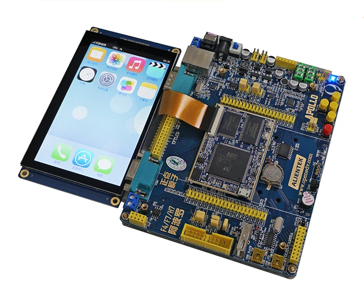 5 inch 800*480 450cd/m2 RGB or LVDS 40PIN display module with I2C capacitive multi-touch