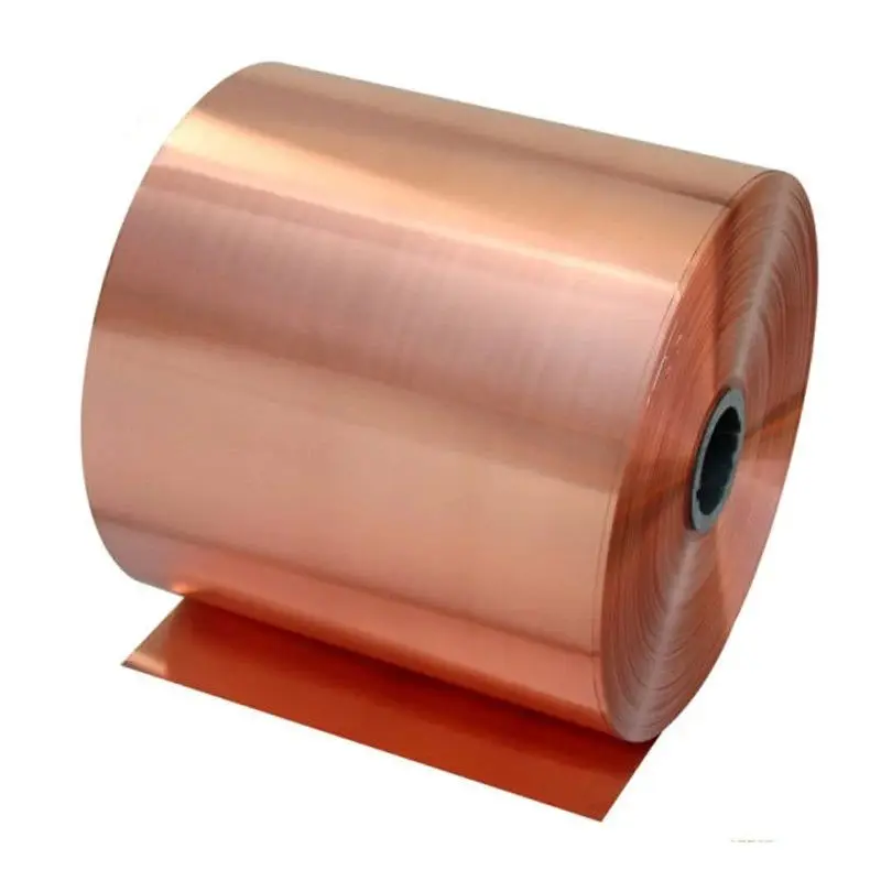Manufacturer price 5N 6N occ C1100 T2 C10100 C10200 Heating 99.9% Pure Copper Coil Strip/Tape Copper Foil