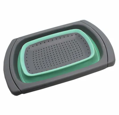 
Multi use Hot sell home gadgets big size foldable handle plastic strainer colander 