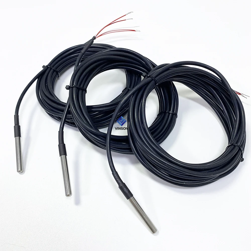 High sensitive 3 wire 4 wire waterproof PT1000 PT100 thermocouple k type thermal resistance temperature sensor