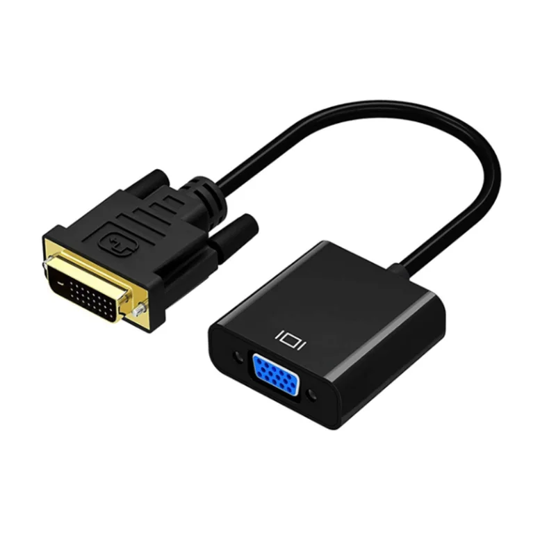 Оптовая продажа от производителя переходник DVI D male к VGA female 24 + 1 для компьютера проектора