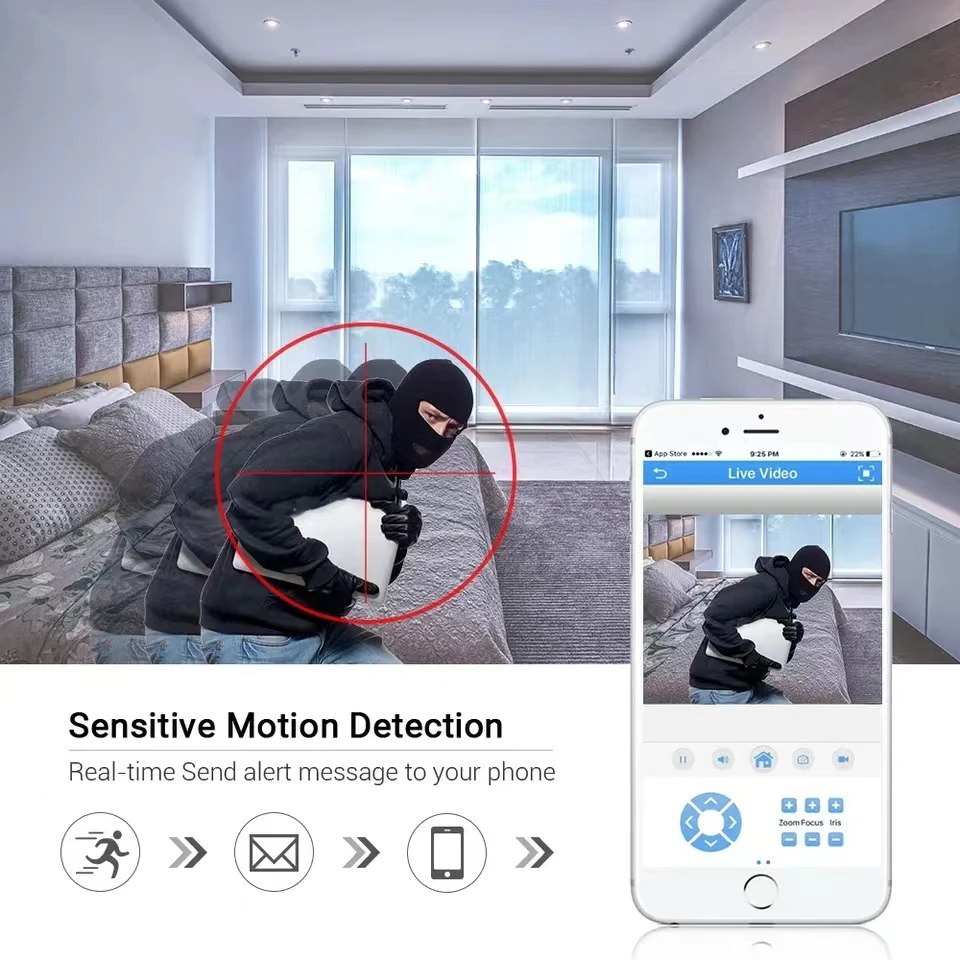 Smart IP Camera Wi-Fi Bullet WiFi Oncif Camera Tuya 3/4MP Smart Home Security Wired CCTV Camera