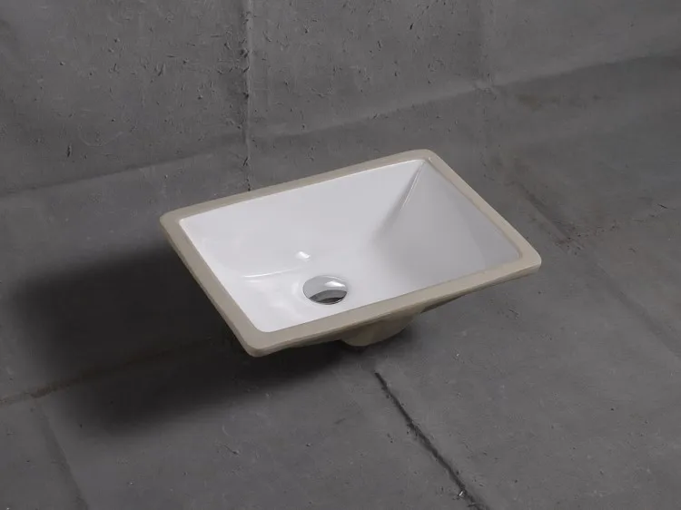 Керамическая раковина CUPC 18 дюймов для отелей прочная высококачественная маленькая прямоугольная встраиваемого монтажа из фарфора