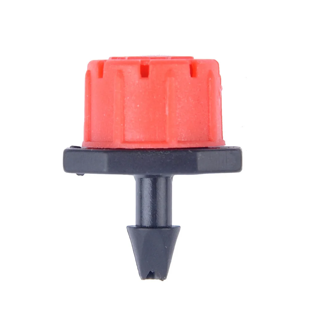 50pcs/lot  Red Plastic Adjustable Emitter Dripper Micro Drip Irrigation Sprinklers Watering System Automatic Water Spray Nozzle