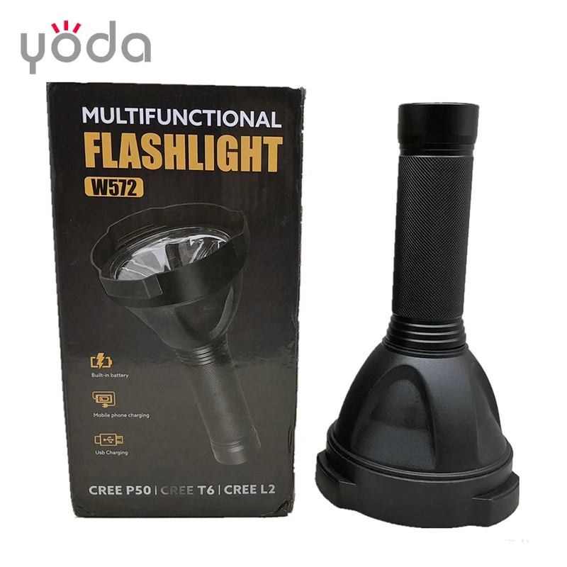 30W super bright high power 1800 lumen long distance usb rechargeable powerbank 2000m XHP50 led flashlight