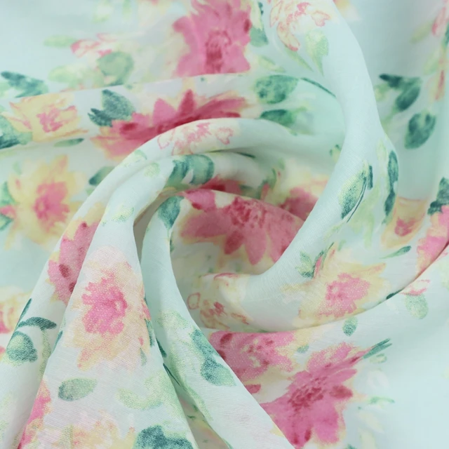 Надежное качество, шелковая ткань с цветочным принтом lyocell, ткань с индивидуальным принтом для летней рубашки