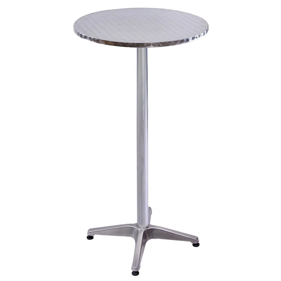 Hot Sale Aluminium High Top Cocktail Bar Table