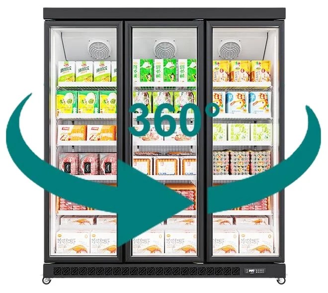 Stores, supermarkets and restaurants commonly used drinks refrigerated freezer