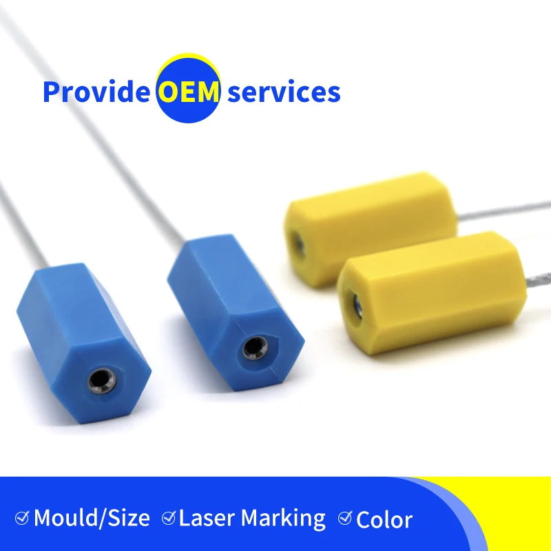OYCS101 30cm 40cm 45cm Customized Cable Length Container Security Cable Seals Truck Metal Cable Seal