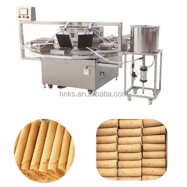 High Capacity Automatic Hard Candy Confectionery Equipment Biskut wafer Mesin Wafer Cookies Machine Chin Snack Cutter