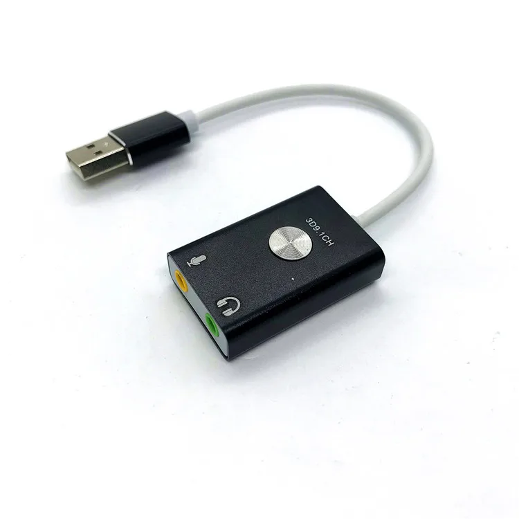 Лучшие продажи 9 1 канал USB Игровой 2 pin 3 5 мм Внешний Usb аудио адаптер Звуковая