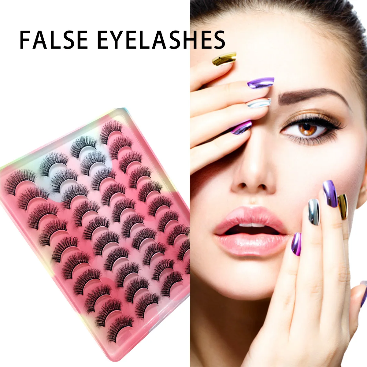 Hot Selling Private Label 3D Russian Volume False Eyelashes Long Lasting Kit Vegan False Eyelashes Manufacturer