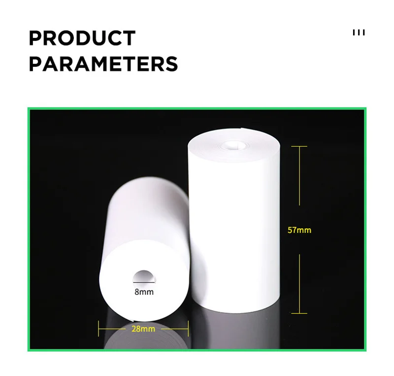 Bank Supermarket Store Pos Machine Dedicated Cash Register Paper 57*30 Mm Thermal Paper Rolls