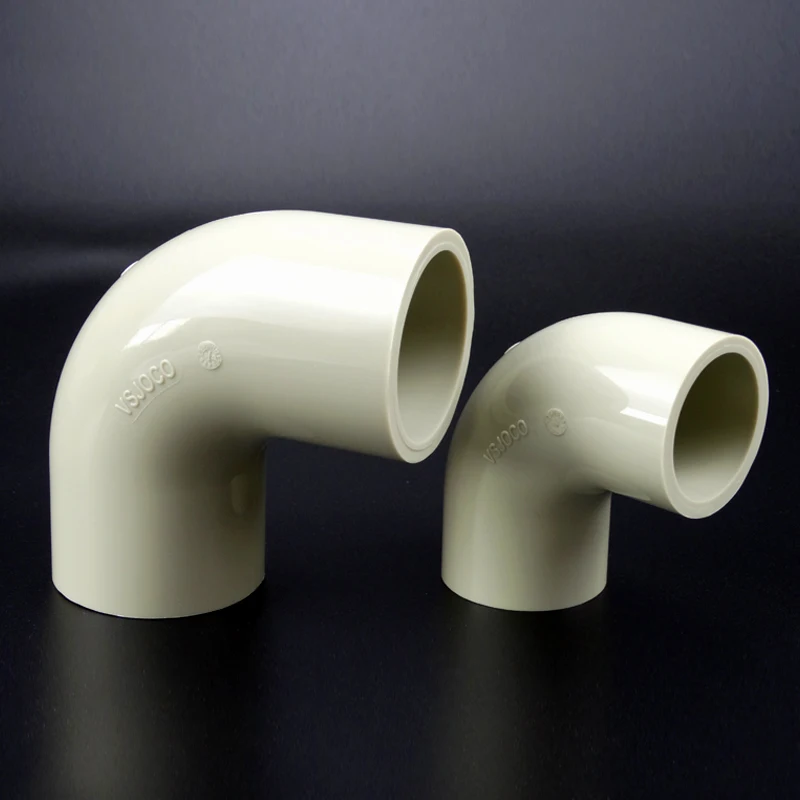 size customized 90 degrees elbow  pipe fittings  acid and alkali prevention materials pipe fittings PPH  pipe fittings