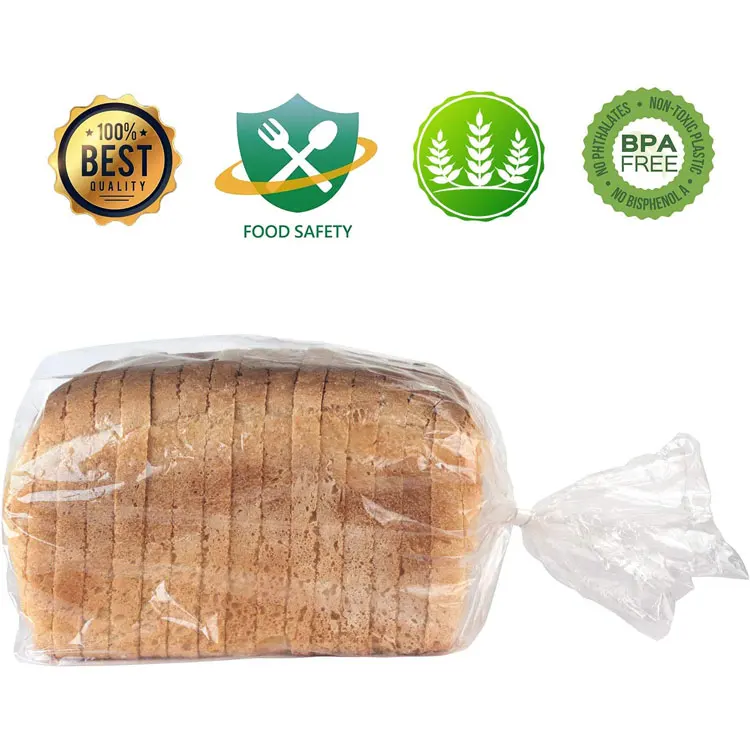 21x46 Baguette CPP French loaf Cellophane bags Transparent Cello bread bags with twist ties clear for bread cellophane bags