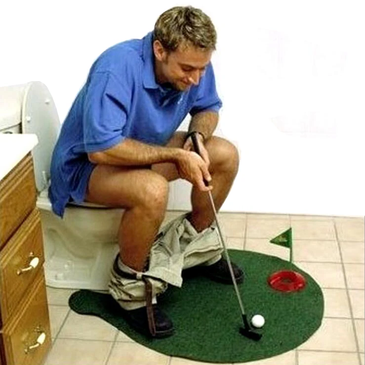 Toilet Golf for golf club sport toys set