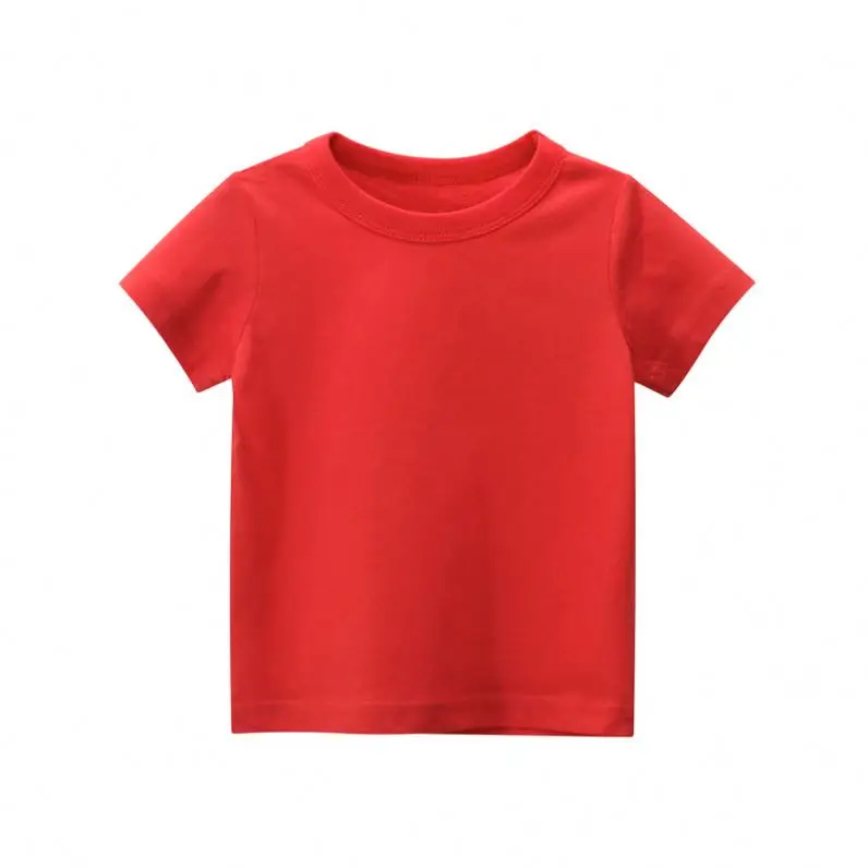 Kids blank Tee shirt 100% cotton T Shirts Custom Printing Pattern boys baby tshirt with logo