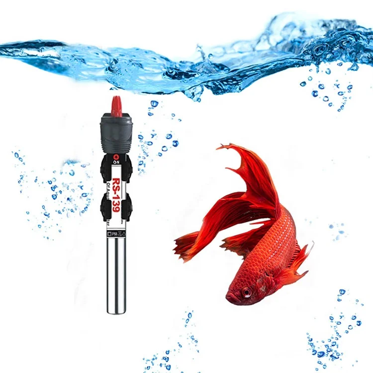 Rs series aquariums accessories Silver stainless steel heating rod  300W 500W Stainless Steel Heater