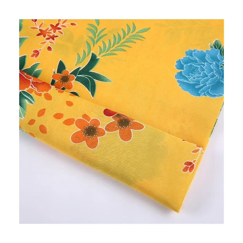 China Supplier Wholesale Customizable Printing 100% Polyester Natural Style Naturally Jaquard Fabric