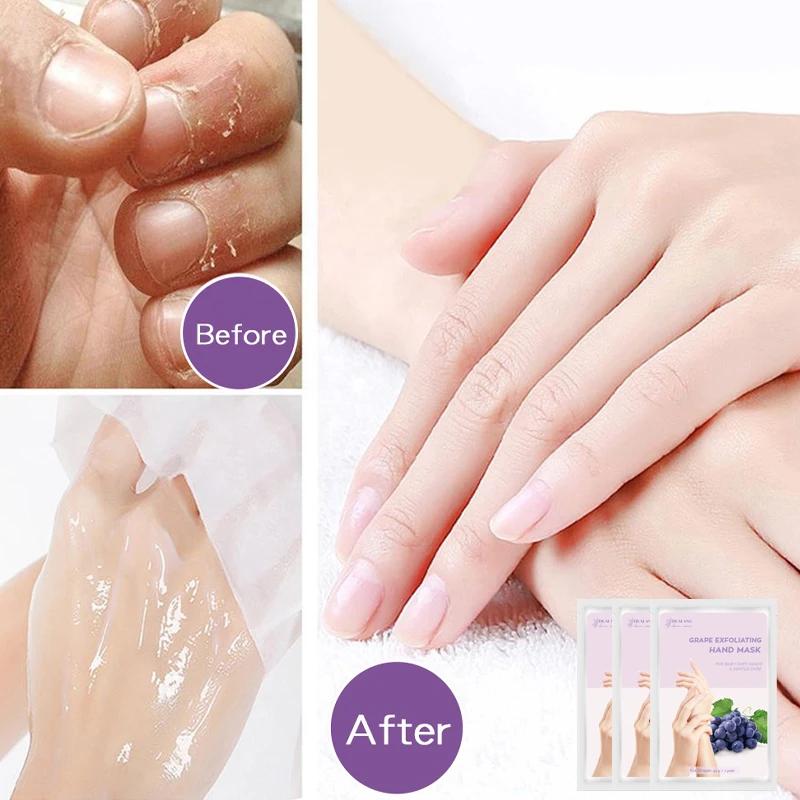 Пользовательский ярлык форма перчаток в Корейском стиле увлажняющий питательный крем винограда ОТШЕЛУШИВАЮЩИЙ ПИЛИНГ-пилинг маска с экстрактом алоэ вера