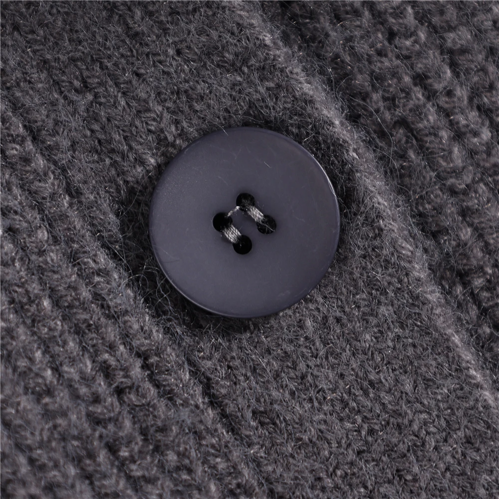 Wholesale Price Stand Collar Knitted Open Cardigans Sweaters With Pockets Winter Batwing Sleeves Women Coats