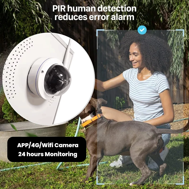 100W 200W 300W Integrated LED Solar Security Street Light with Optical Control Waterproof IP65 CCTV 4G Camera for Outdoor Use