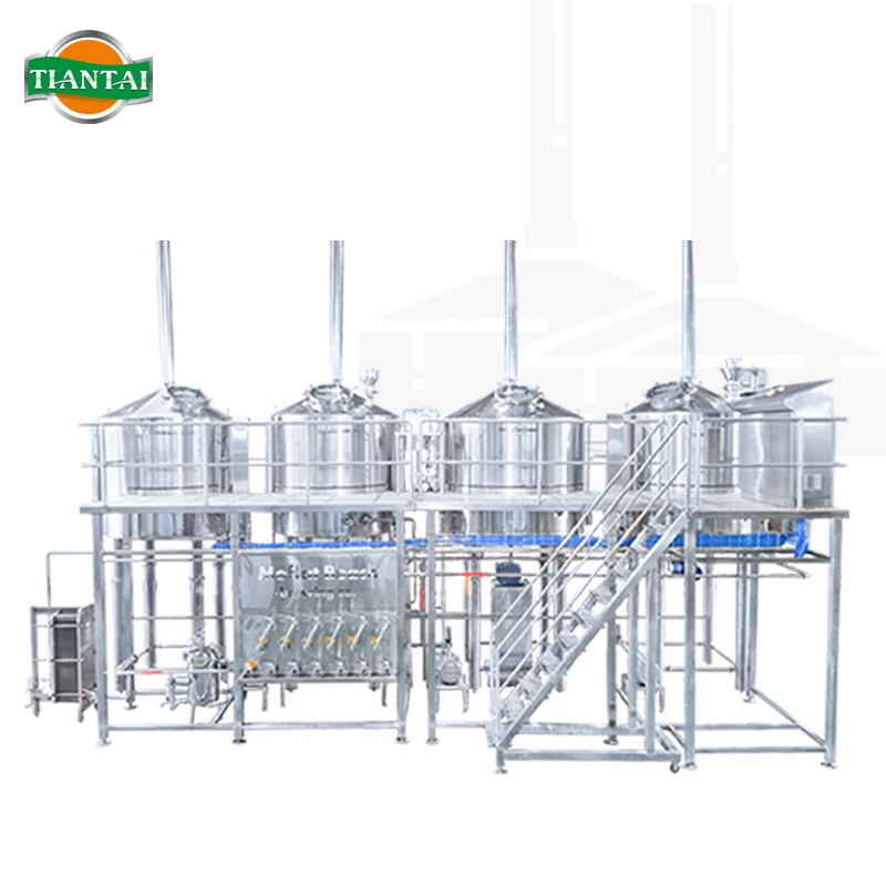 30bbl Passivated used complete 4-vessel beer brewing equipment for sale