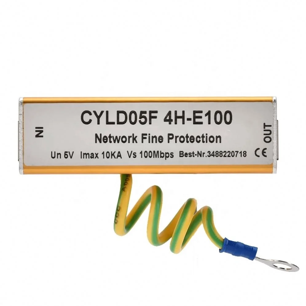 Безопасный адаптер RJ45 RJ11 5 В сетевой стабилизатор напряжения Ethernet защита от молниеносного освещения фирменная Защита