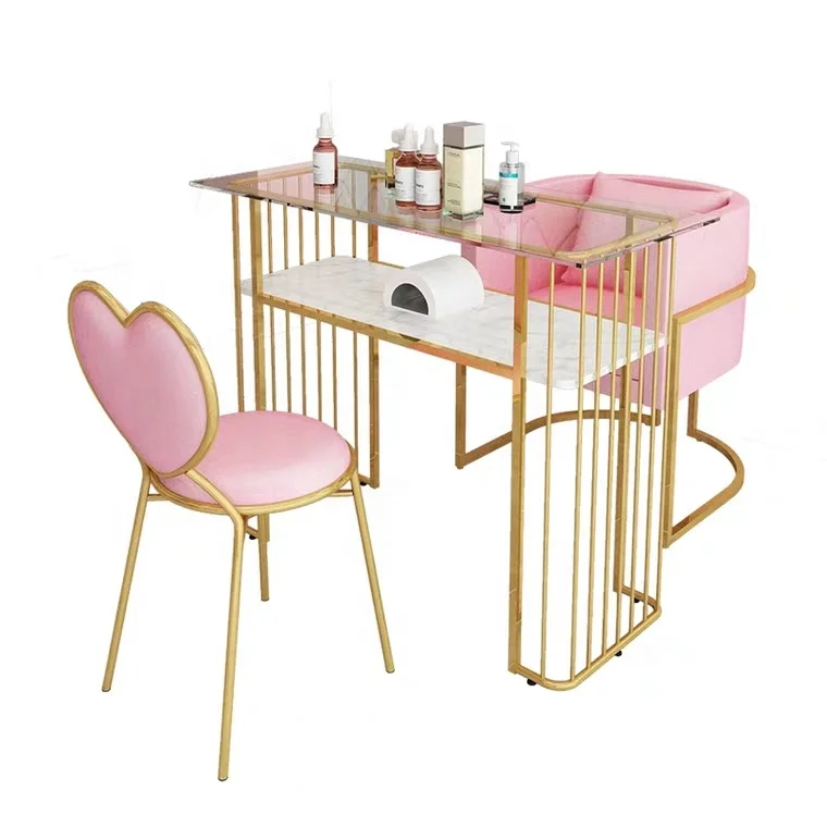 
2019 Modern Nail Polish Station Nail Salon Furniture Cheap Manicure Table with Outlet 