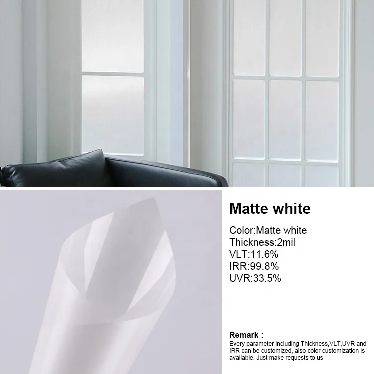 100% Heat insulation window tint stickers building glass film black out building accessories interior decorative