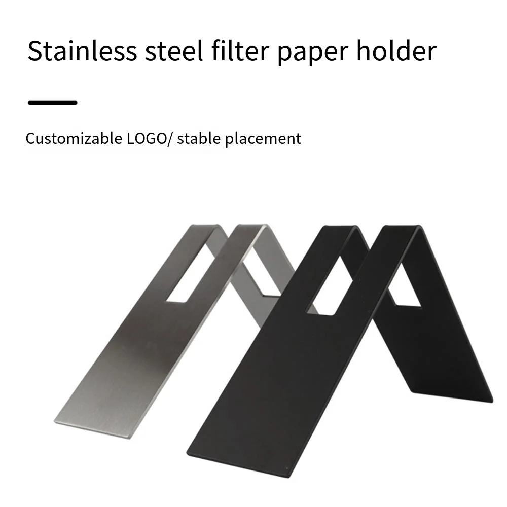 FREE SAMPLE Wholesale Custom Stainless Steel Coffee Filter Paper Storage Holder Shape Coffee Filter Paper Stand