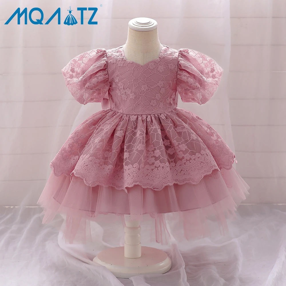 MQATZ Baby Clothes Girls Dresses Puffy Baby Frock Party Wear 2 Years Girl Birthday Dress