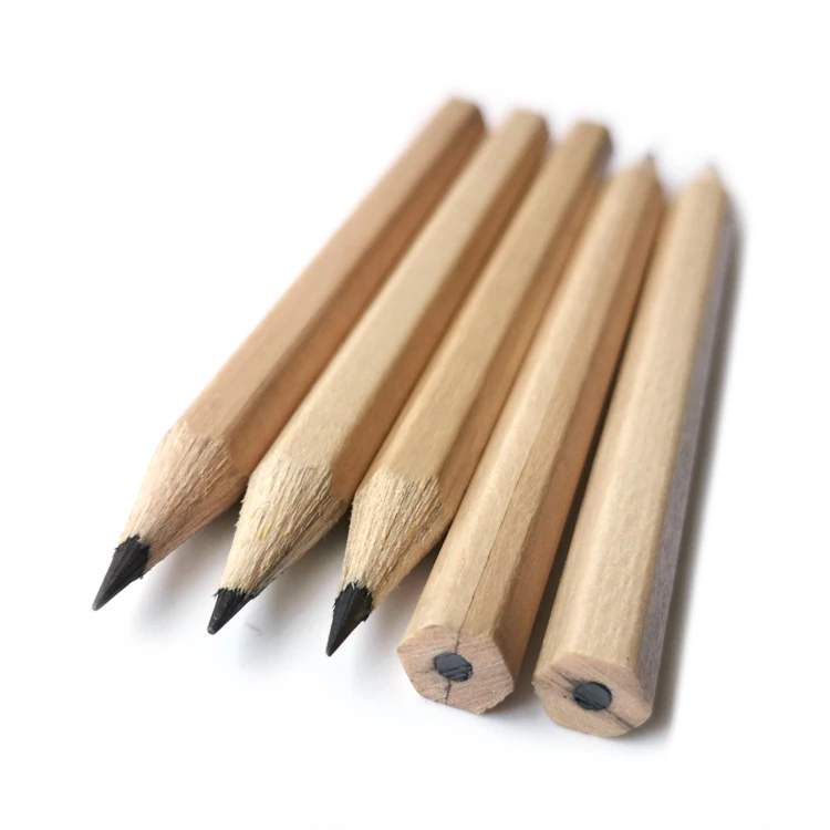Wholesale Bulk Printing Small Natural Wood Pencil for Promotion