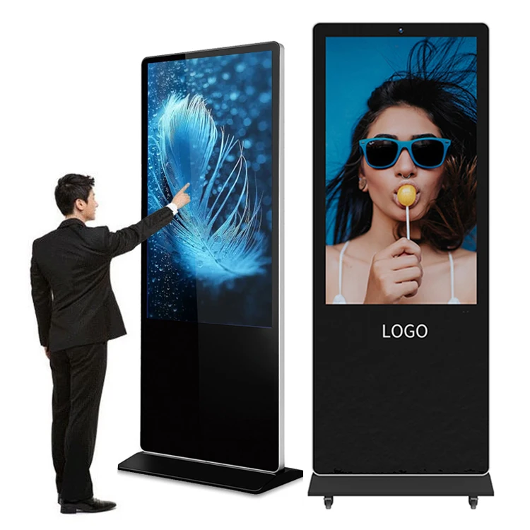 43 inch standing floor kiosk HD-40M motherboard digital advertising signage vertical touch screen kiosk totem digital