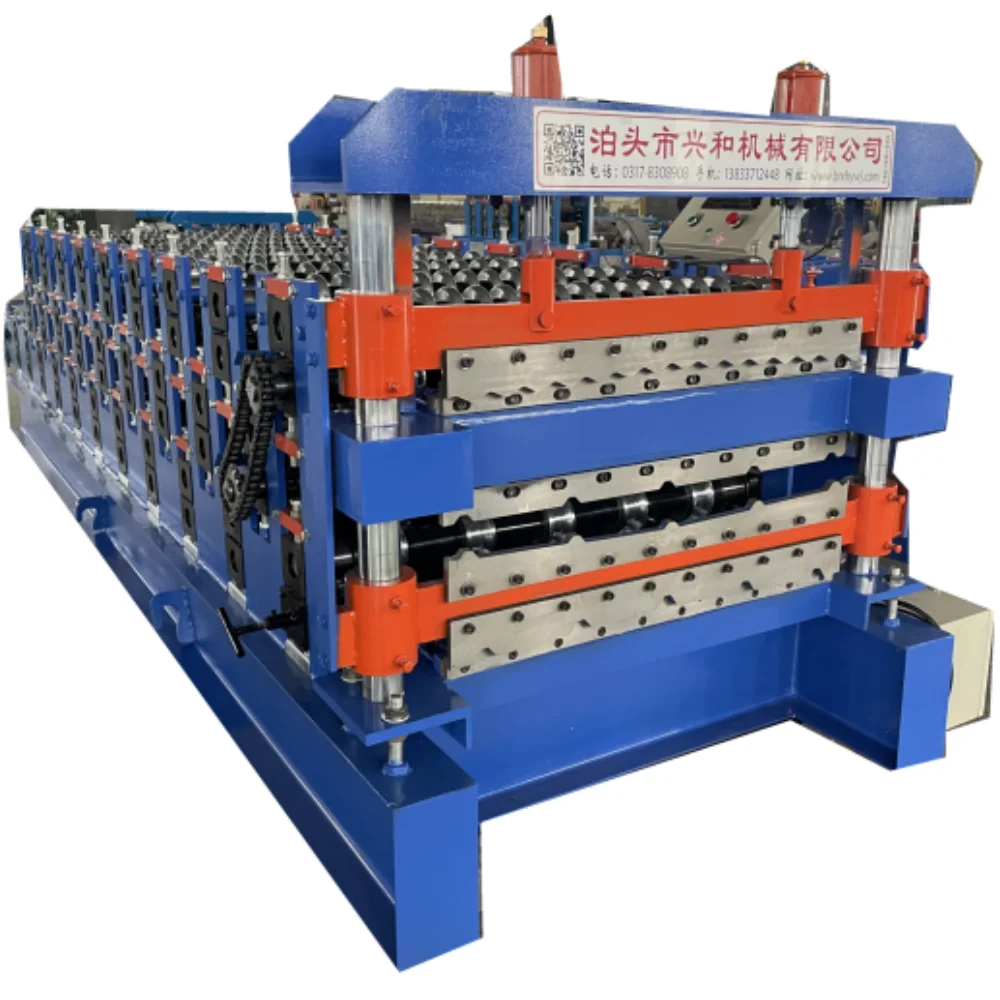 PPGI  glazed tile and IBR trapezoid roofing sheet roof panels  three layers aluminium metal roof   roll forming machine