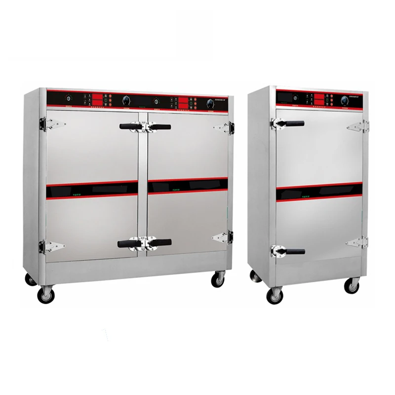 Floor Standing Fish Food Retangular Food Steamer ,Hotel Kitchen Cooking Equipment Commercial Food Steamer