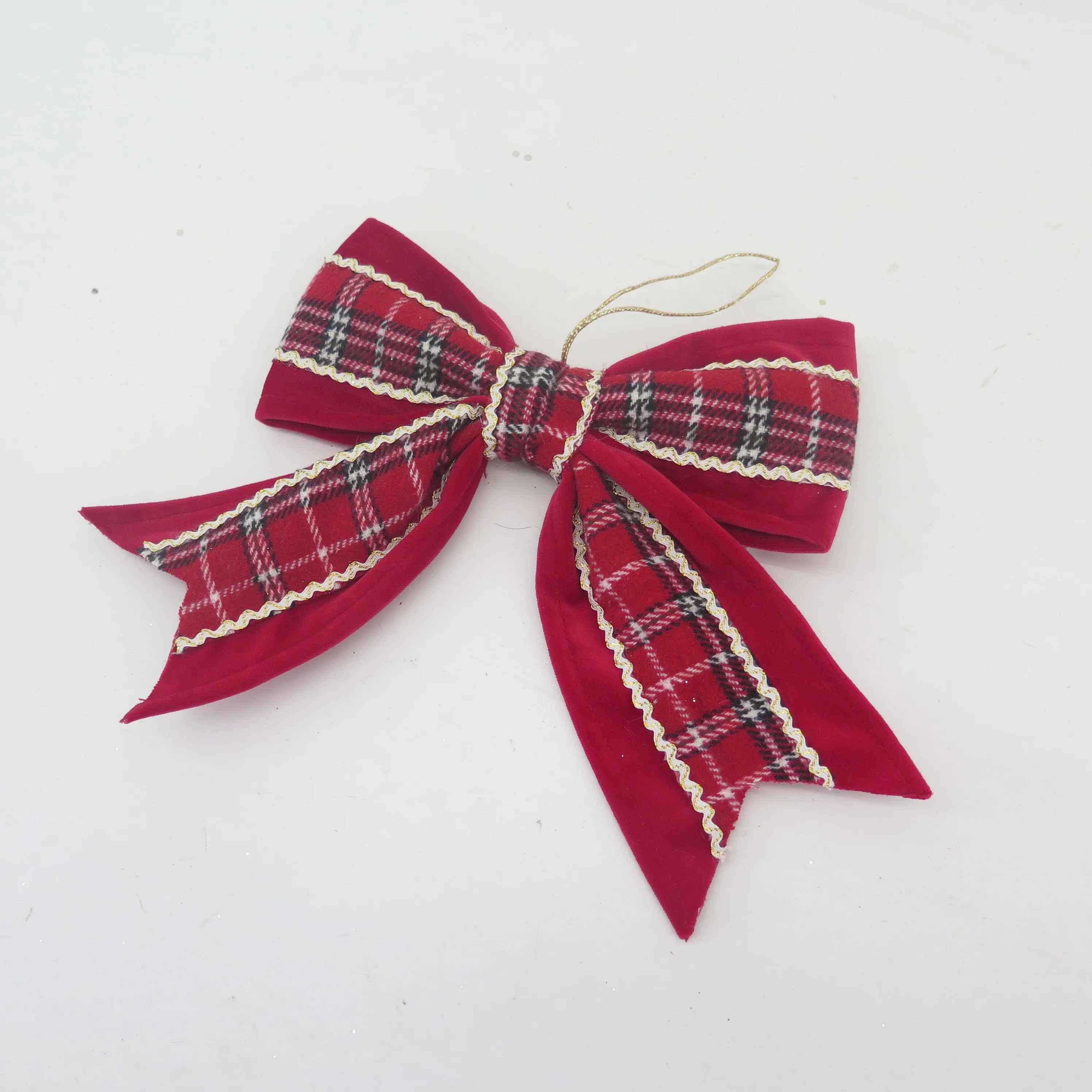 New Elegant Bow Christmas Ornament Unique Christmas Tree Decoration Silk Ribbon Elegant Christmas Tree Gift Wrap Packaging