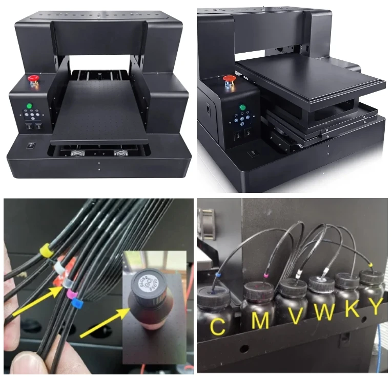 A3 UV DTF Printer UV Direct To Film Printer UV AB Crystal Label Printer With Laminator for Bottle Phone Case Tumbler