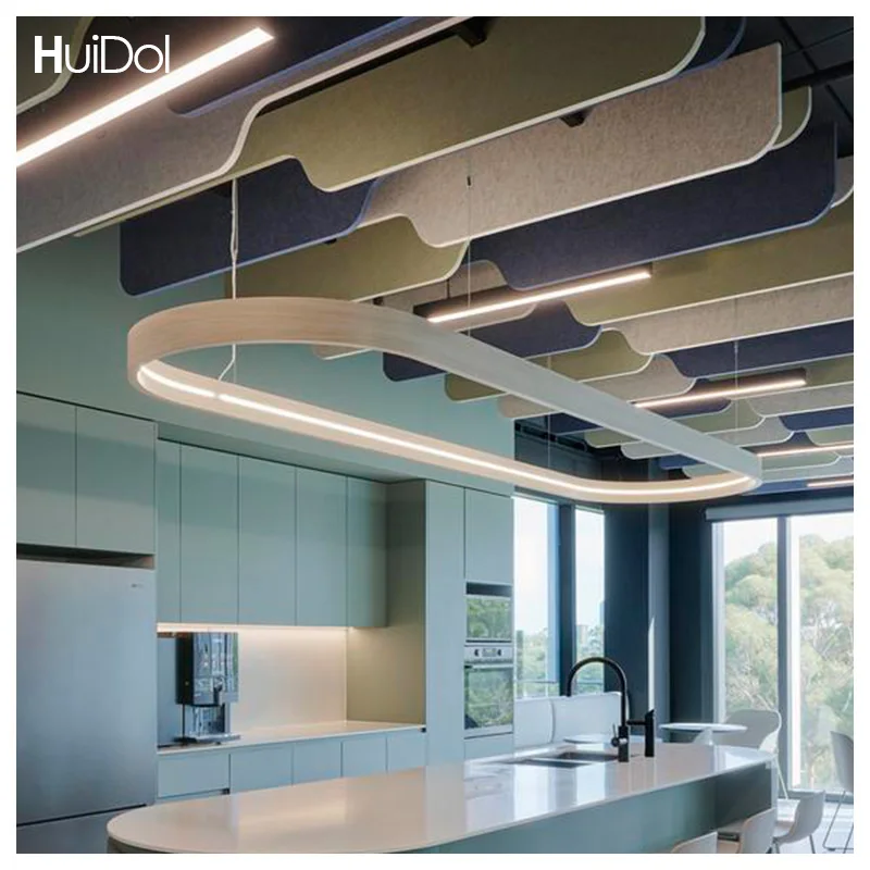High Density Light Grey Charcoal Sound Absorption PET Acoustic Panels Polyester Felt Acoustic Panels