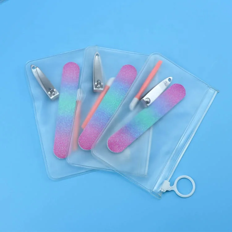 Ziri Wholesale Professional Disposable Nail Art Tools 3pcs  Nail File Clipper Pen  Manicure Kit for Travel