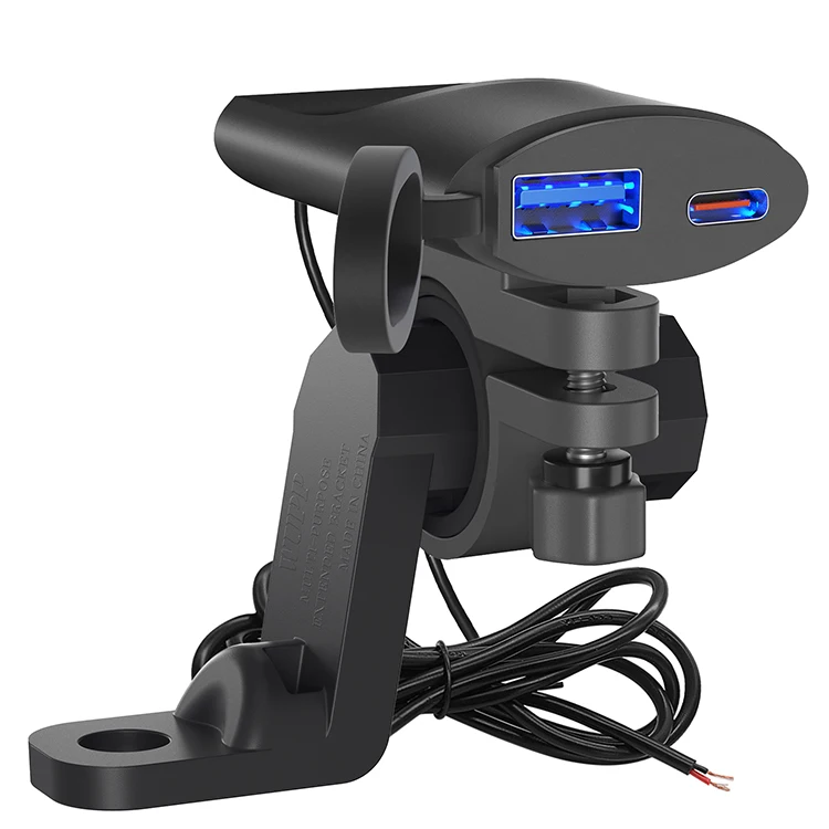 Intelligent Charging TYPE-C PD Usb Cellphone Charger Motorcycle Phone Charger