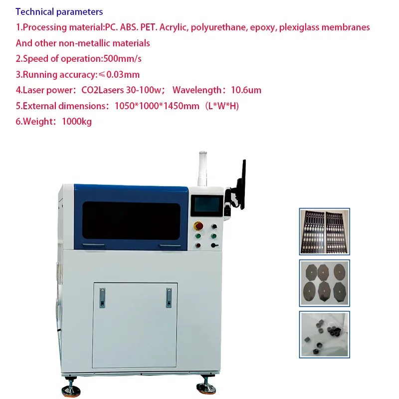 1500W 3-Phase CO2 Laser Cutting Equipment New Die Acrylic Cutting MDF Wood-for Factory Use Automatic Water AI PLT DWG