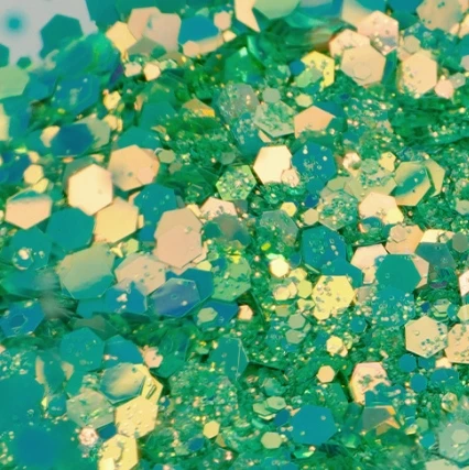 Chameleon Fluorescent Glitter Mix Chunky Wholesale Loose Bulk Packages for Nail Makeup Body Jewelry DIY Glue Resin