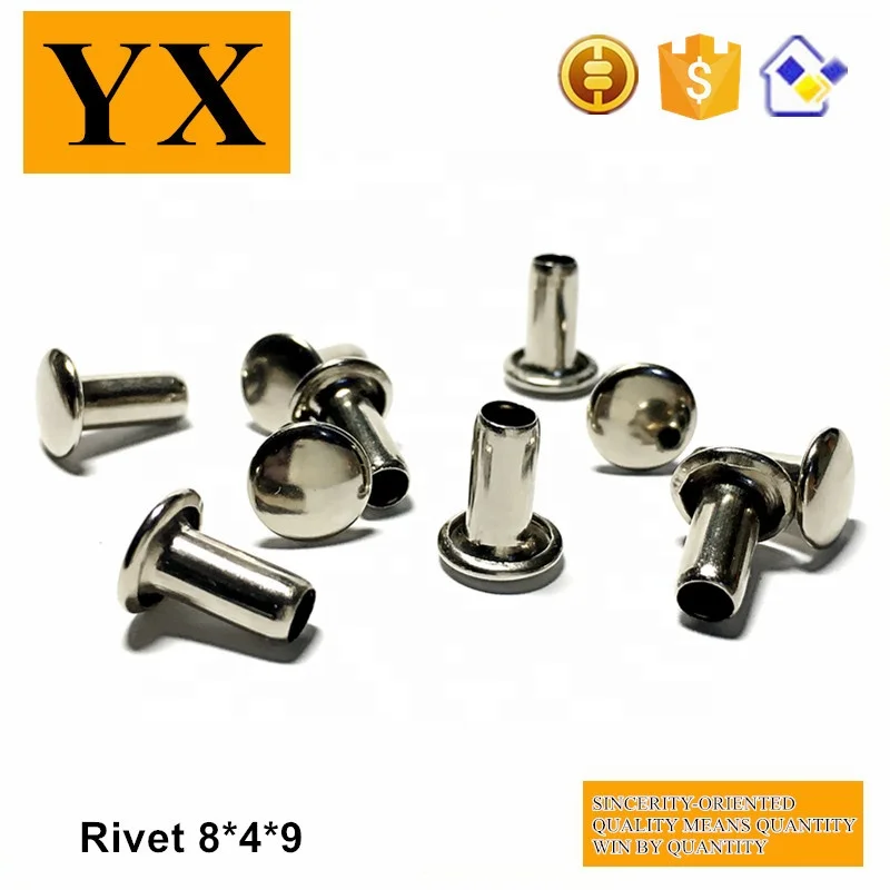 Anti-Rust nickel plating metal fastener 4mm rivet for helmet with large stock